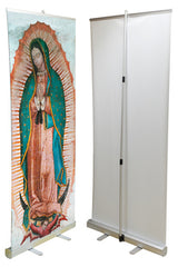 Our Lady of Guadalupe Banner - 78x33 inch Image with Stand