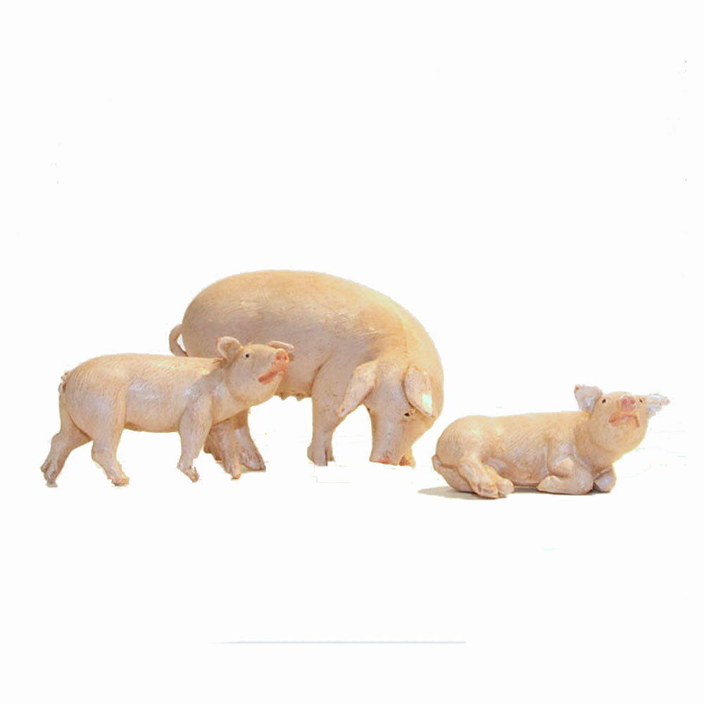 Pig Family Fontanini 5 inch scale Figure Set  no. 54081