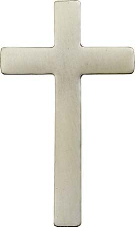 Antique Silver Plain Cross Visor Clip 1426V