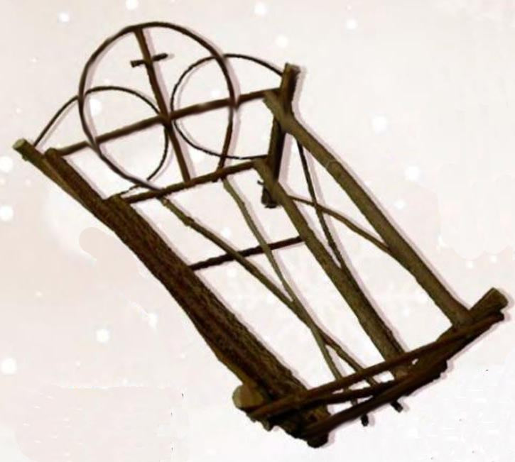 Wood Crib for 12 inch Infant Jesus Statues