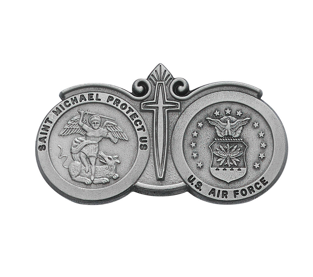 St. Michael Visor Clip with Seal of the Air Force