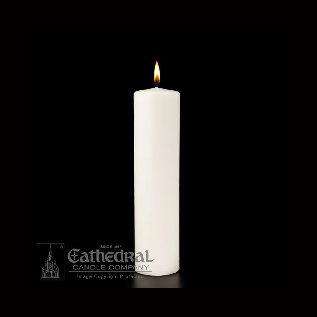 2-1/2  x 12 inch 51% Beeswax Altar or Pillar Candles 12CT CASE