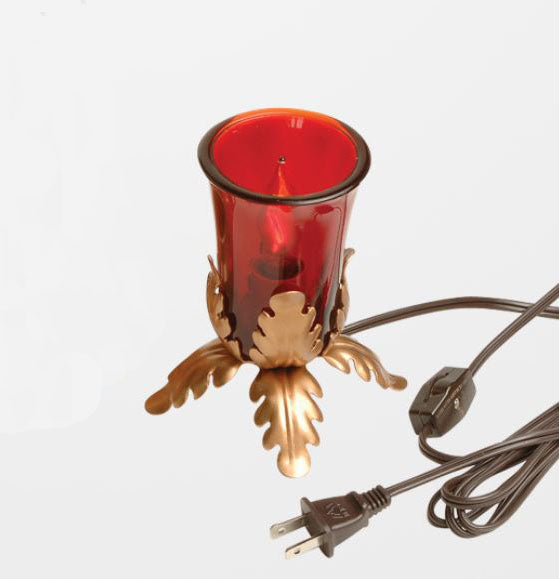 24hr Electric Brass Votive Light