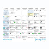 Bouguereau Catholic Liturgical Wall Calendar 2026