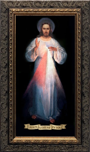 Vilnius (Original) Divine Mercy Framed Print - 8x16 image