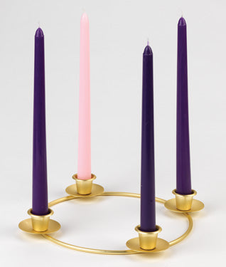 Brass Advent Wreath 11 Inch