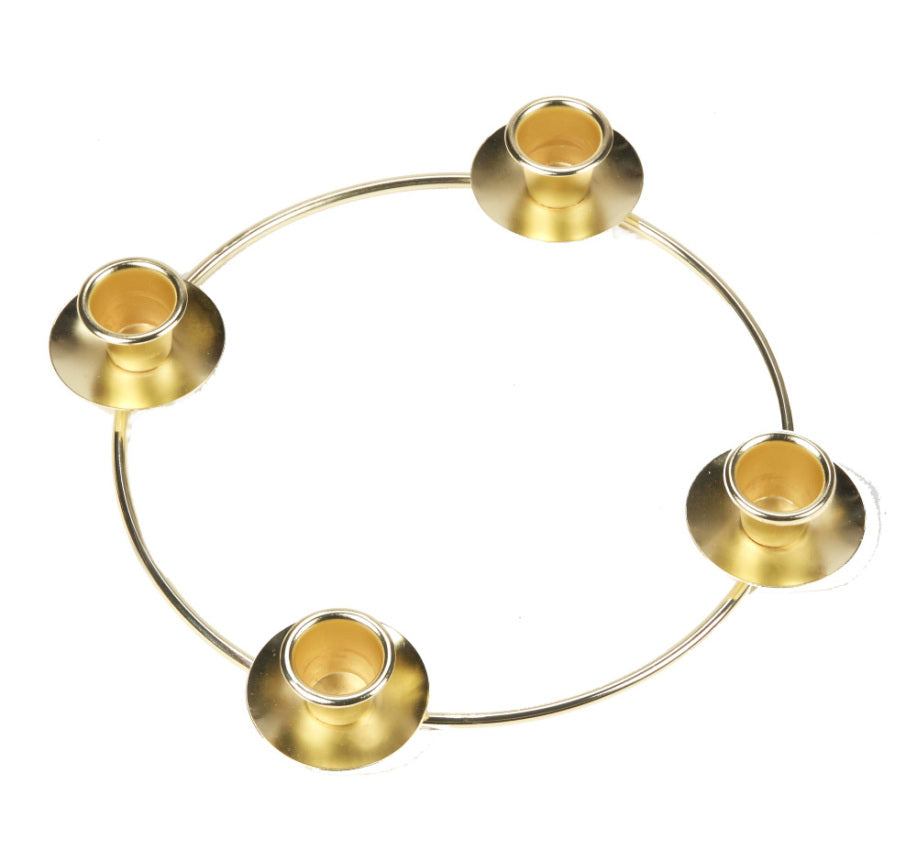 Brass Advent Wreath 11 Inch