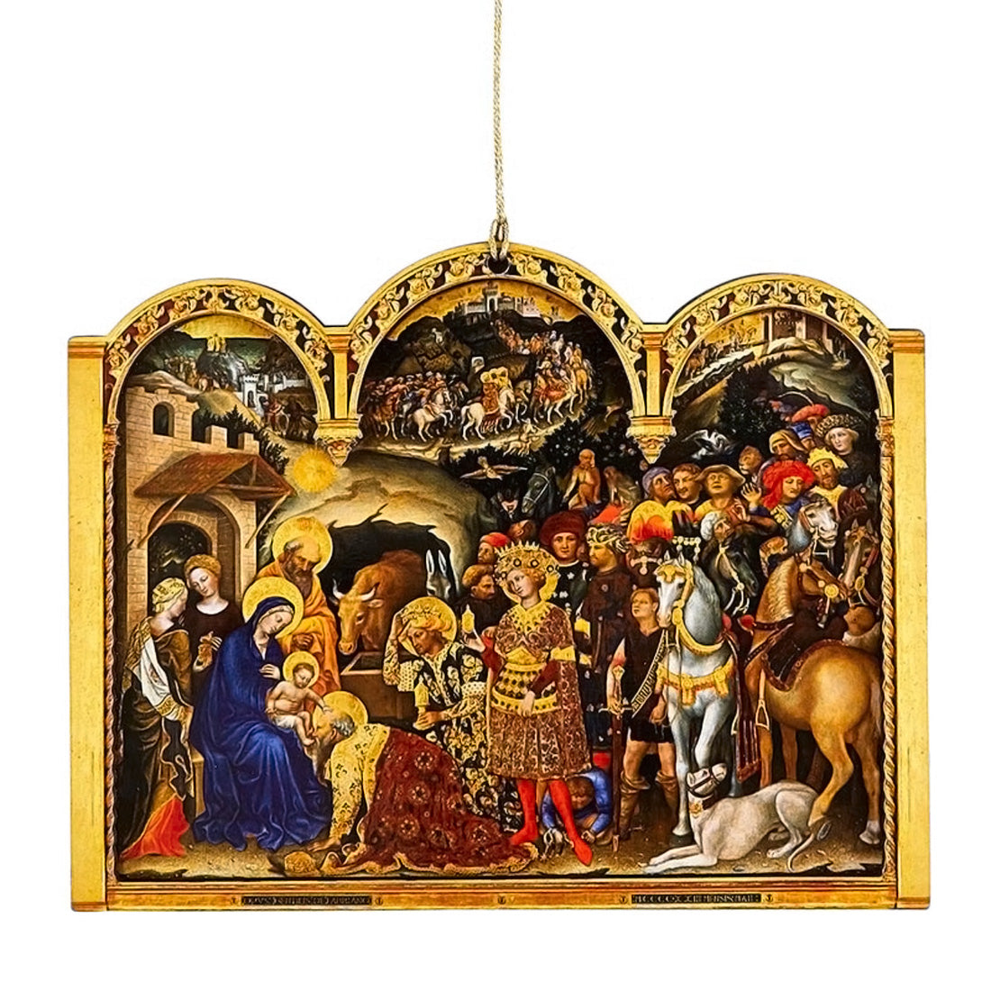 Gift of the Magi Wood Christmas Ornament 12293