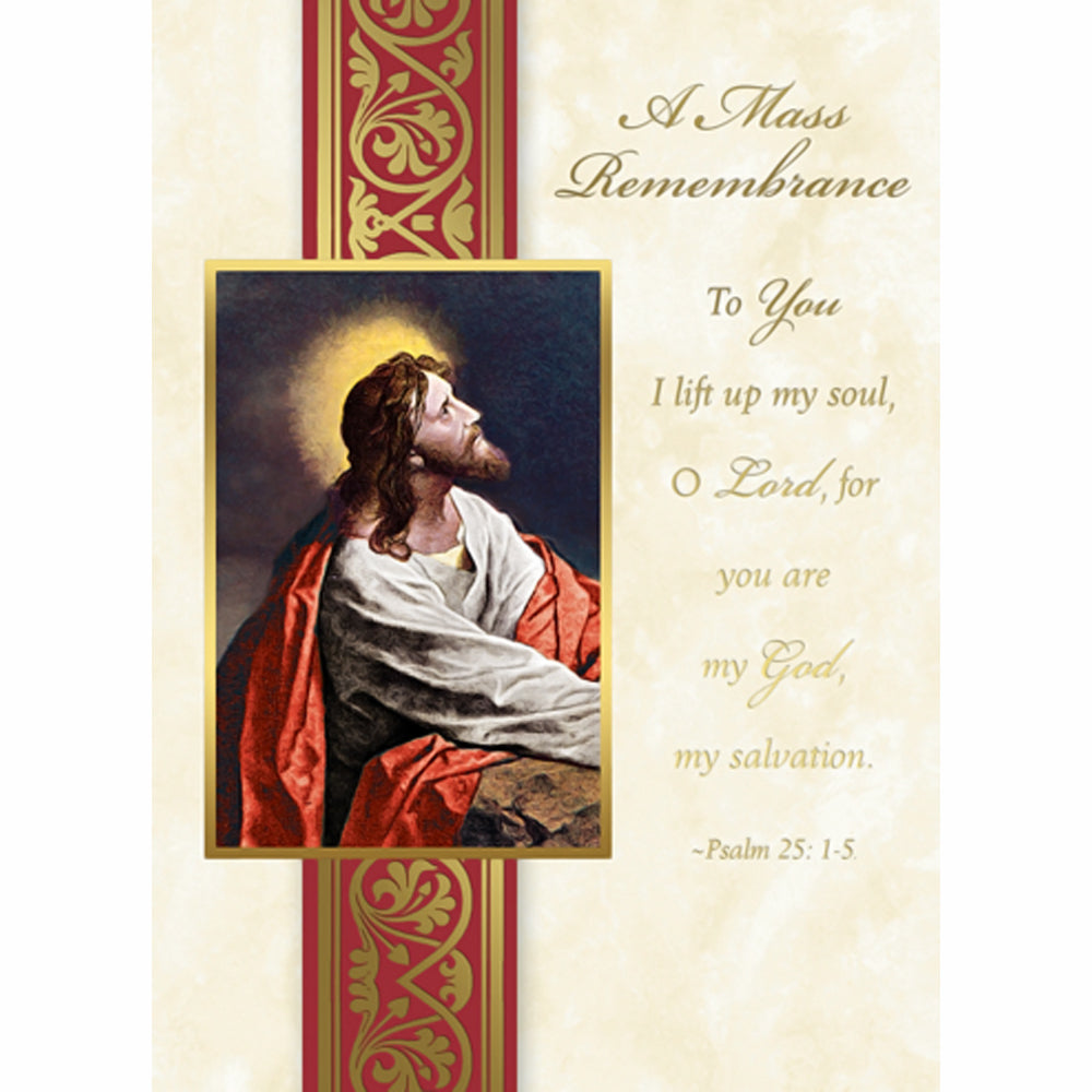 Lift Up My Soul Mass Cards for Deceased  50ct
