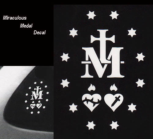 Miraculous Medal Auto Decal