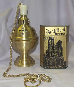 Pontifical Incense 1lb. Gold Box