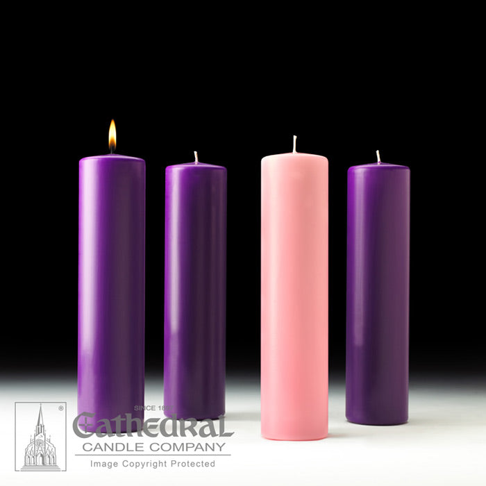 Advent Pillar Candle Set - 3x12 inch - Best Seller!