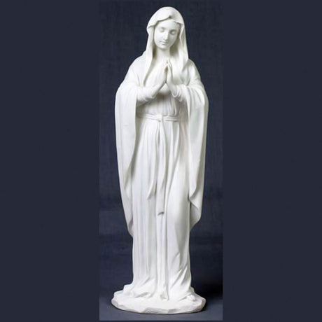 White Praying Virgin Statue - 11-3/4 inches tall