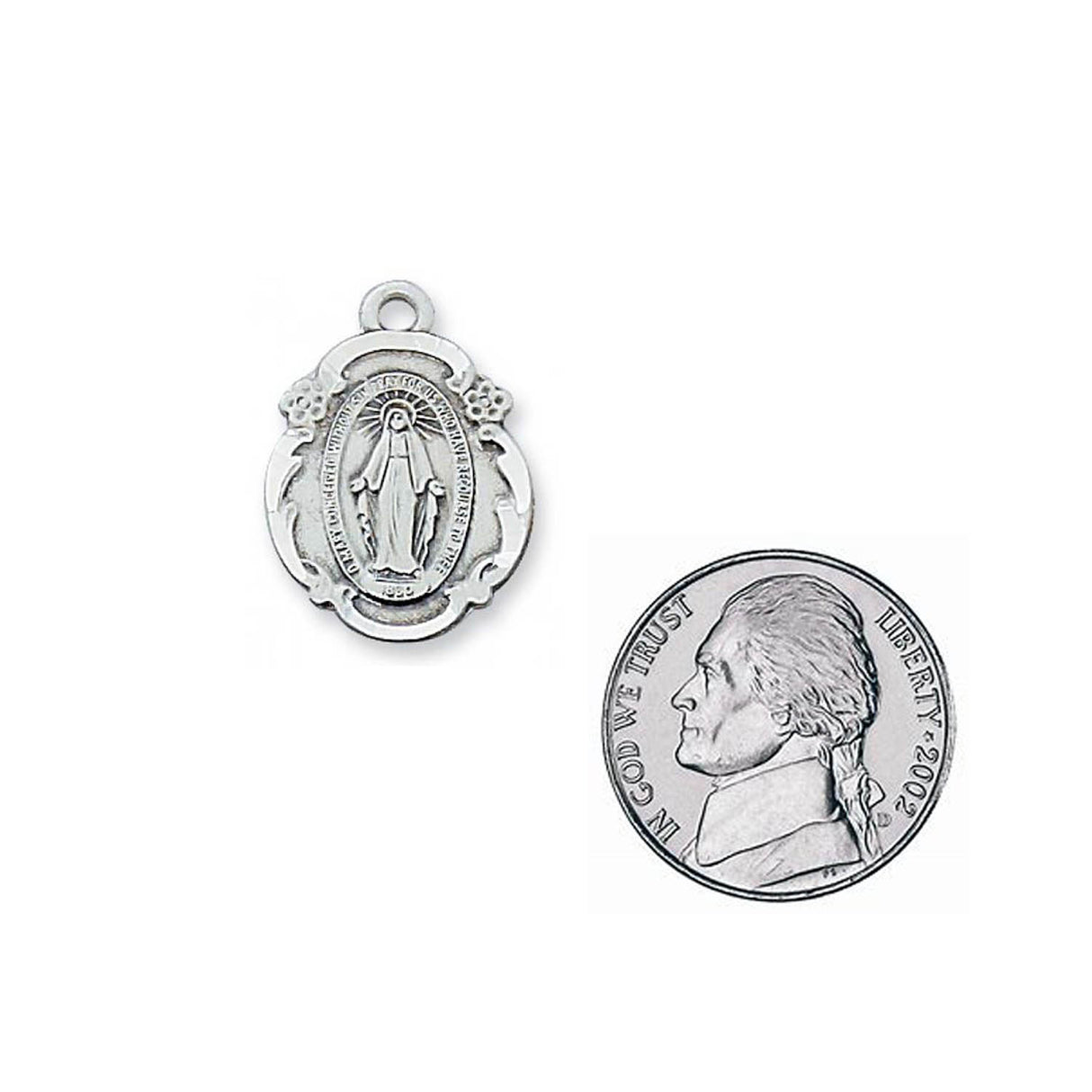 Sterling Silver Miraculous Medal for Women no.  L1821MI