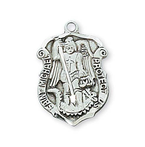 Saint Michael the Archangel Shield Medal  L425