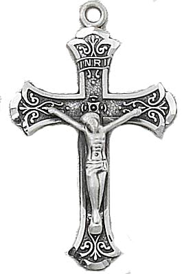 Traditional Sterling Silver Crucifix  L5002S