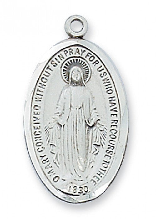 Sterling Silver Miraculous Medal   LMG1S