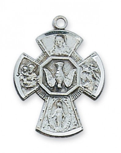 Sterling Silver 4 Way Medal   LMG5S