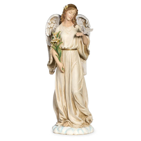 Garden Angel with Dove Statue - 24 inch