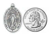 Oval Miraculous Medal in Sterling  L461MI
