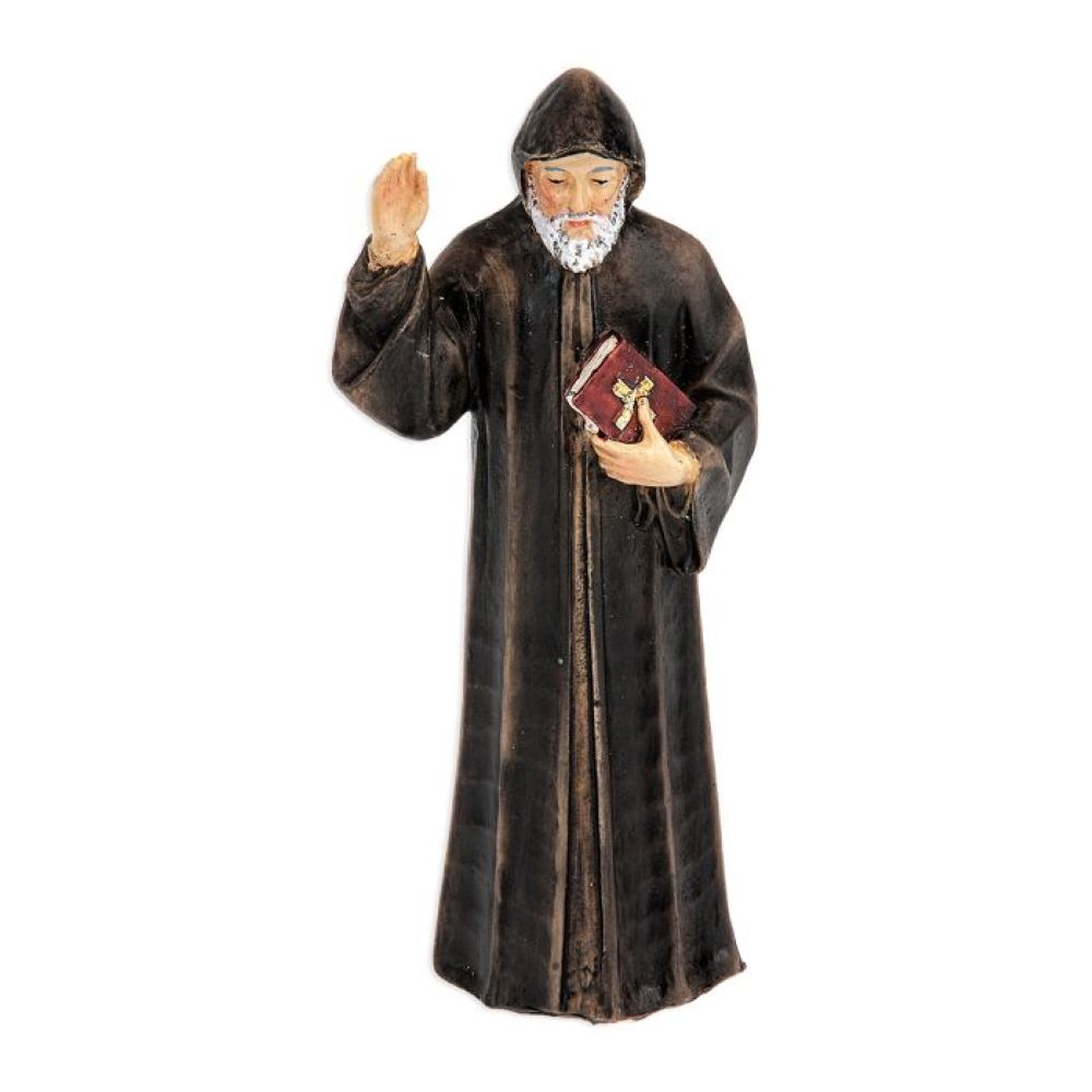 4 inch St Charbel Statue and Holy Card 1735-425