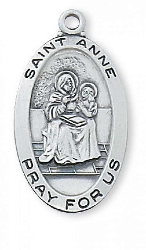 Saint Anne Sterling Silver Medal  L500AE
