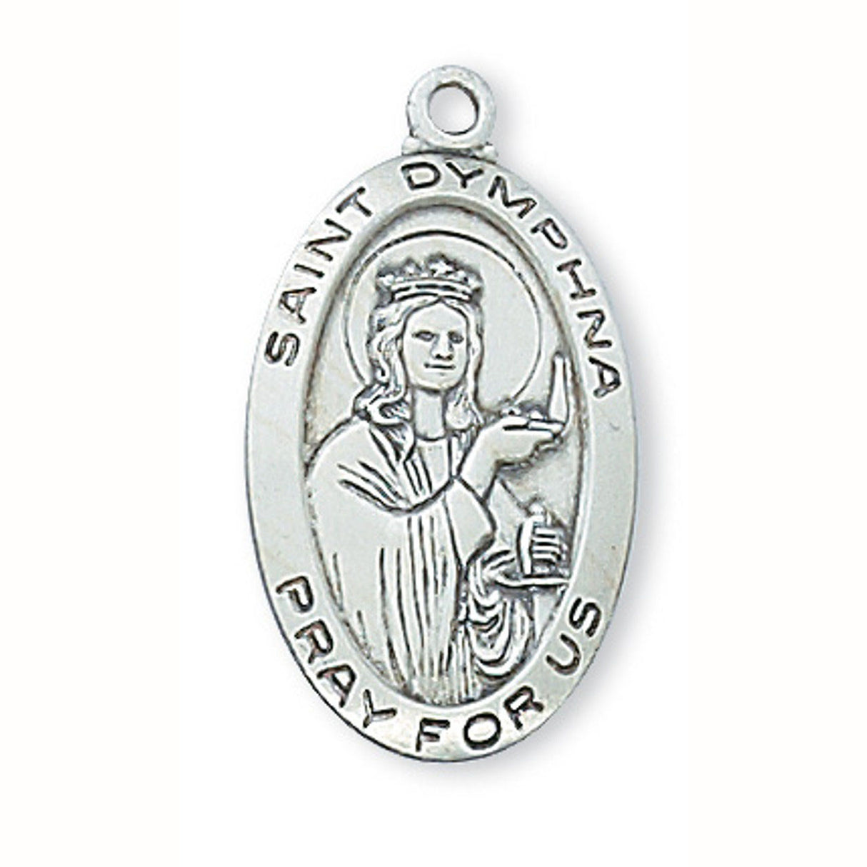 Saint Dymphna Sterling Silver Medal  L500DY