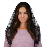 Black Long Chapel Veil with Tassels J2588