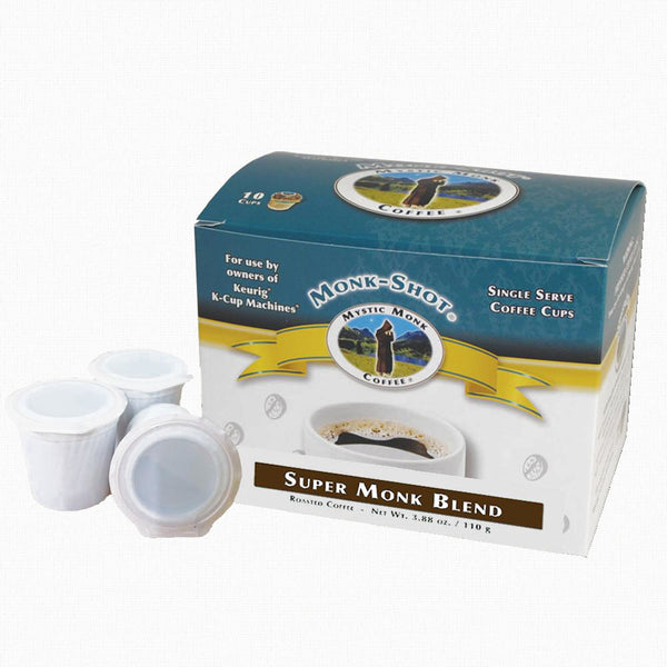 Monk-Shots Super Monk Blend K Cup Coffee 10ct
