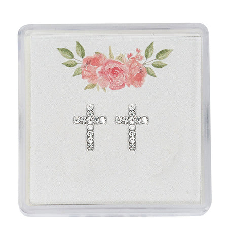 Crystal Cross Earrings EAR27