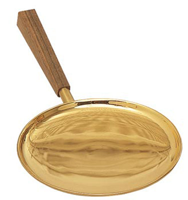 Communion Paten with Wood Handle no. K102