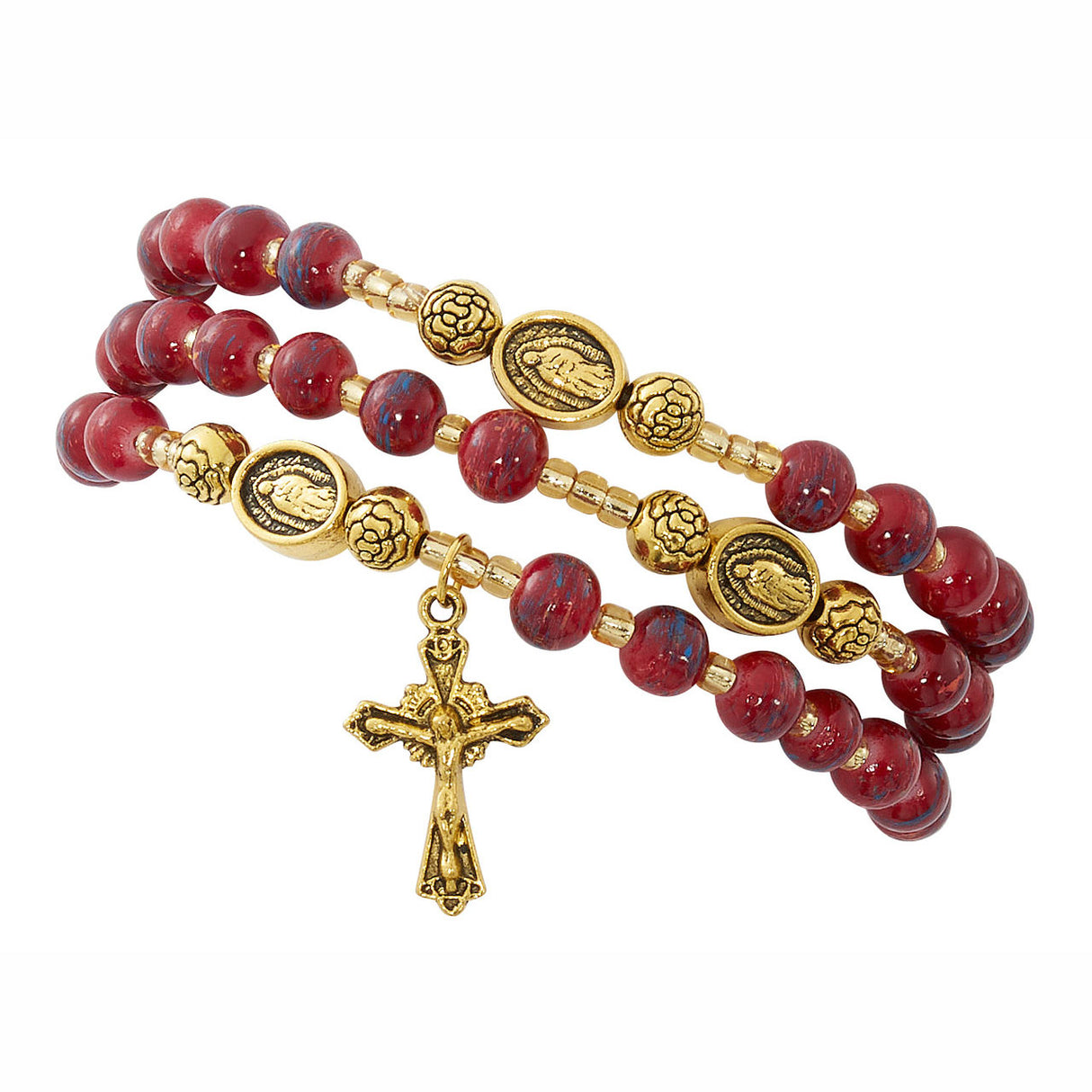 Our Lady of Guadalupe Twistable Rosary Bracelet B1060C