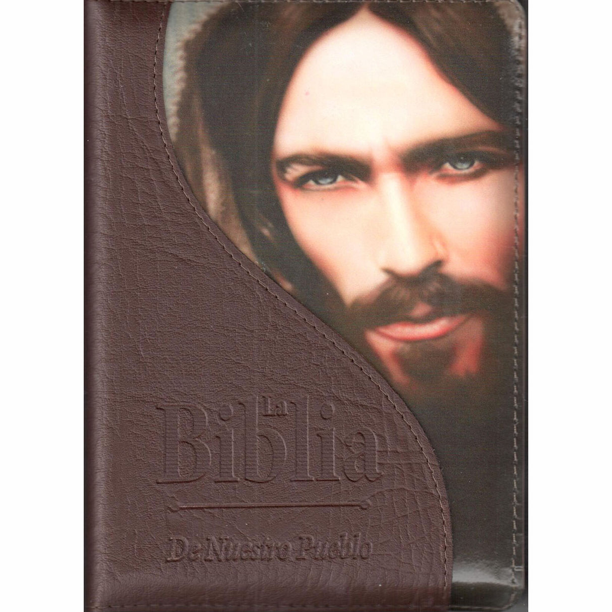 La Biblia de Nuestro Pueblo Brown Jesus Cover