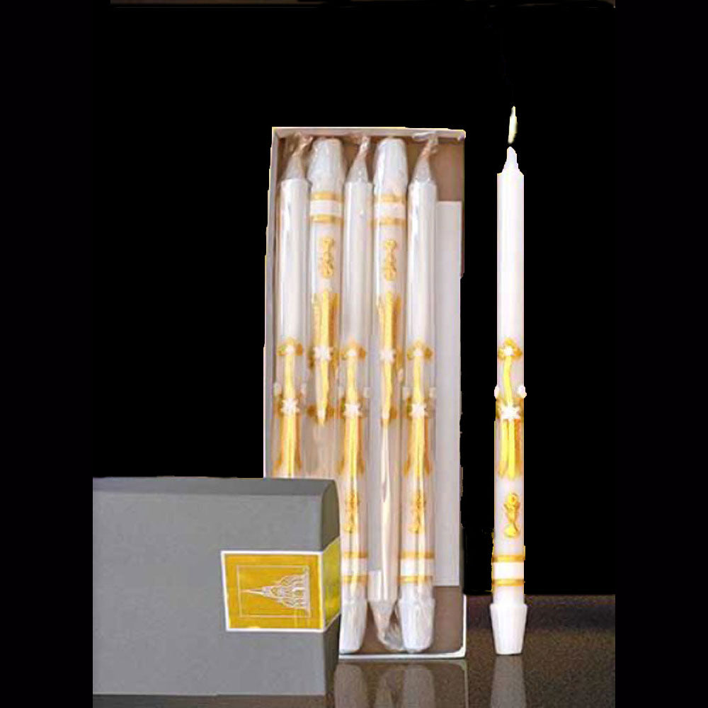 23/32x11" Gold Ornamented First Communion Candle - 84206006