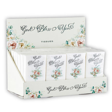 God Bless You Tissue Pack 10ct - Floral Design Wrap