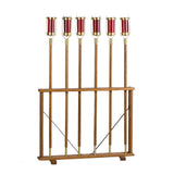 Wood Torch Stand for 6 Torches - 3956