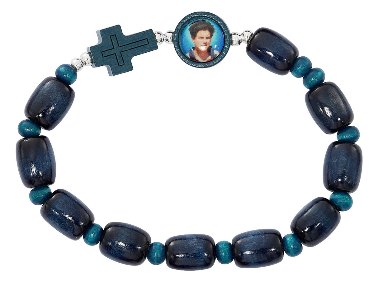 Blue Wood Carlo Actus Bracelet from Italy  B1042C