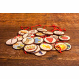 27ct Jesse Tree Wood Ornaments Set