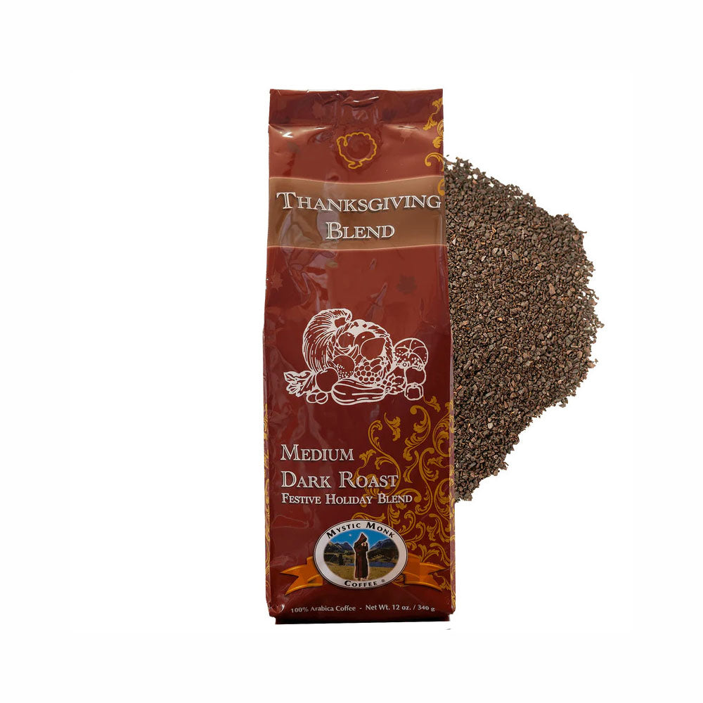 Mystic Monk Thanksgiving Blend Ground Coffee 12oz.