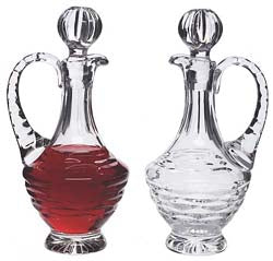 8oz Deluxe Lead Crystal Cruet Set