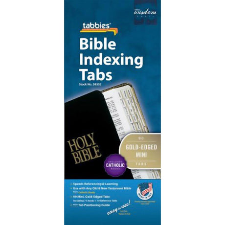 Mini Catholic Bible Tabbies for Travel Size Bibles
