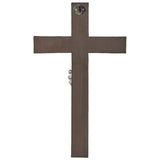 Silver Finish Resin Crucifix 20329 - 11.5 inches tall