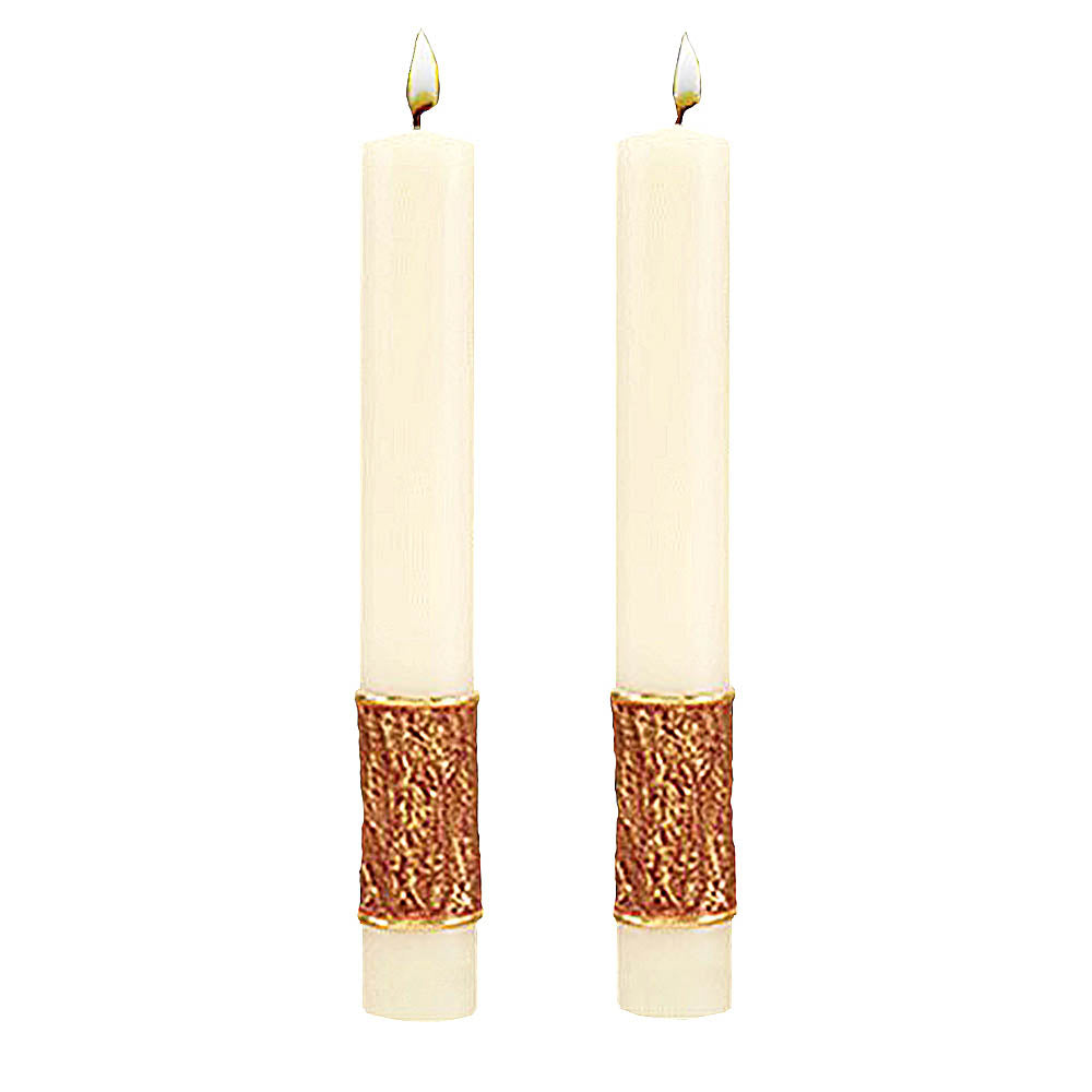 Set of Two Journey Side Altar Candle from Dadant - All Sizes