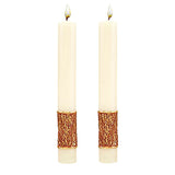 Set of Two Journey Side Altar Candle from Dadant - All Sizes