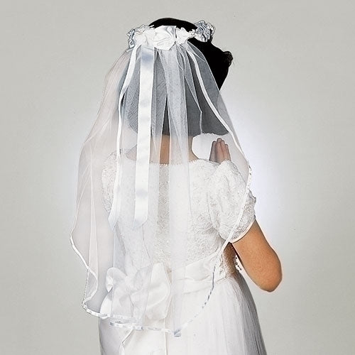 Wendy Floral Wreath Communion Veil