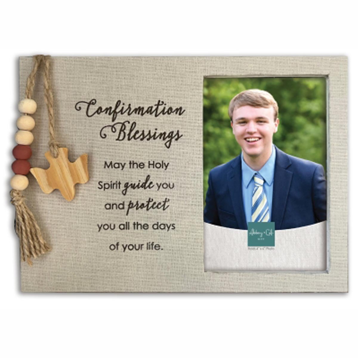 Confirmation Blessing Photo Frame with Beads