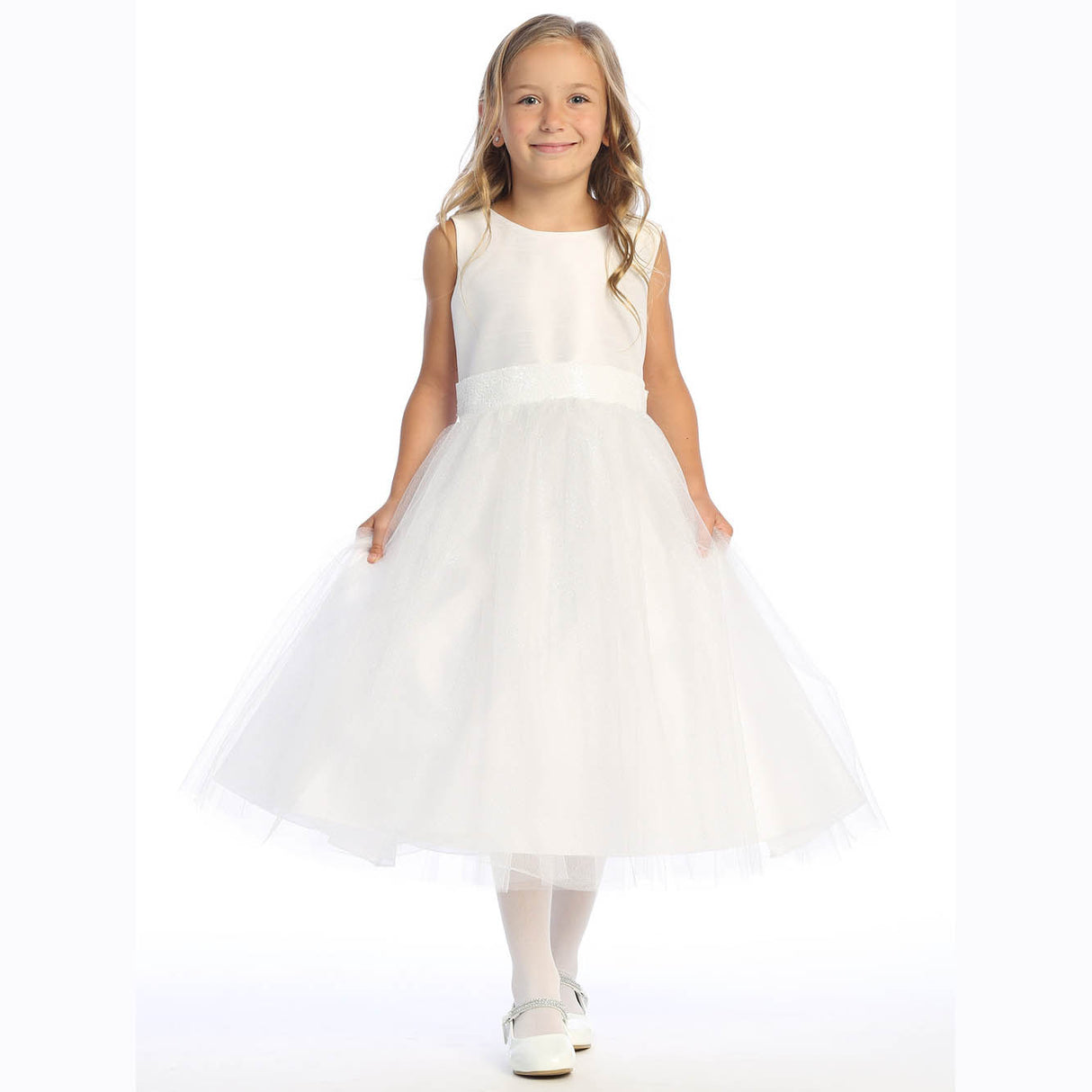 Sleeveless Baptism Dress for Toddlers BL255B