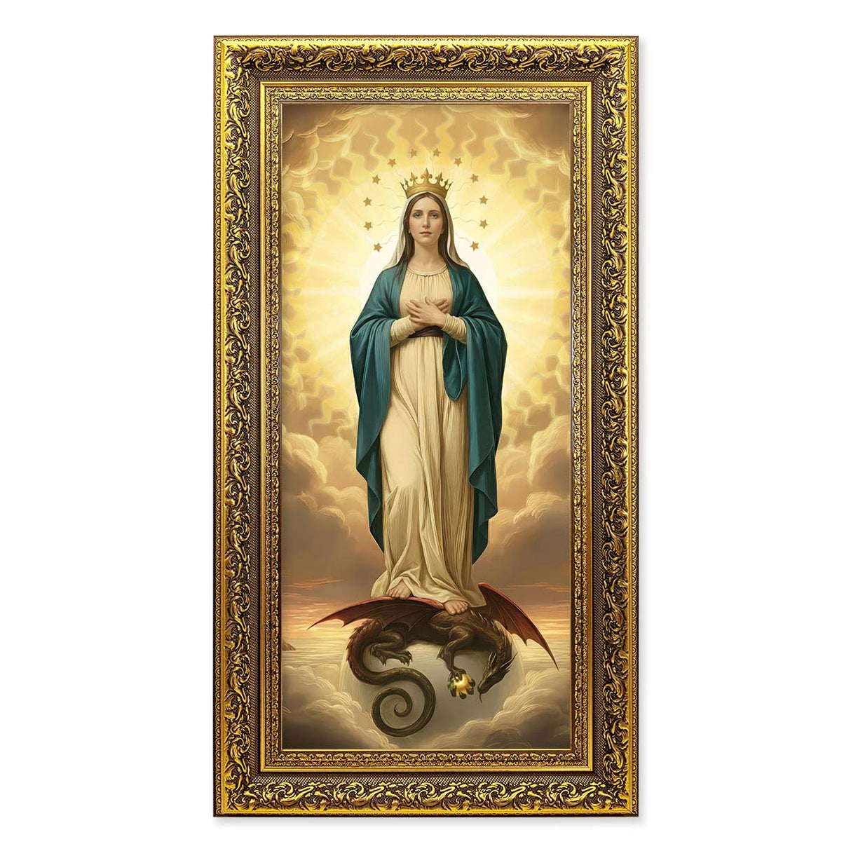 14 x 26 Mary Immaculate of the Sun Frame under Glass 145-9001