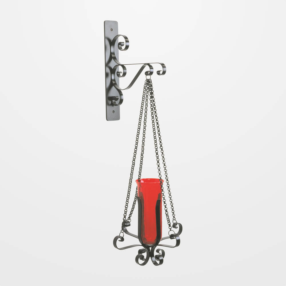 Wrought Iron Hanging Sanctuary Lamp - no. 7X115W