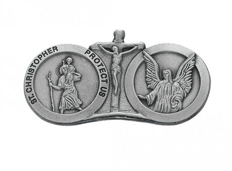 St Christopher and Guardian Angel Visor Clip VC843